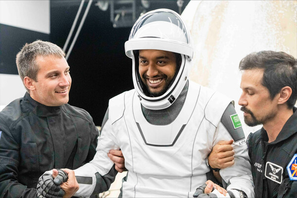 Saudi Astronaut Ali AlQarni returns safely following the successful AX-2 mission.